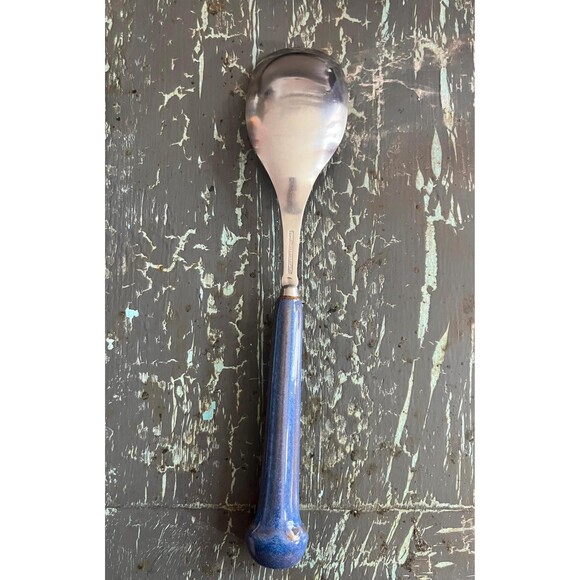 vintage Denby Langley serveware. Large serving spoon or serving fork - Picture 9 of 10